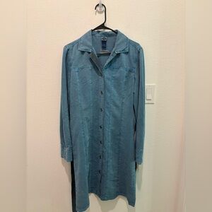 Shaver Lake Blue Denim Button-Up NEW Dress Small